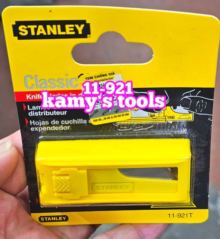 Lưỡi Dao Rọc Cáp Thẳng Stanley 11-921 (10 Lưỡi/Hộp), Lưỡi Dao Stanley