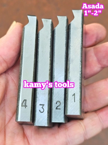 1-2 inch Dao tiện ren ống Asada Ksu Piset hiệu Unir BSPT
