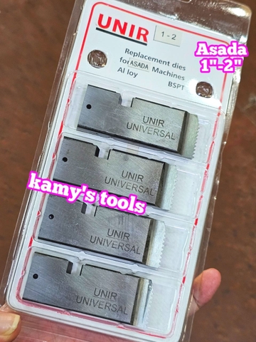 1-2 inch Dao tiện ren ống Asada Ksu Piset hiệu Unir BSPT