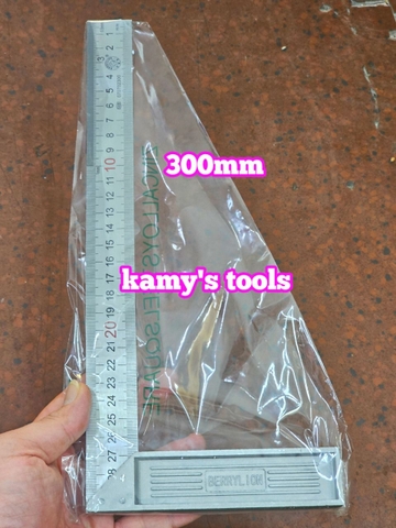 Thước ê ke đo góc vuông 20cm 25cm 30cm 50cm Berrylion model 070702200, 070702250, 070702300, 070702500