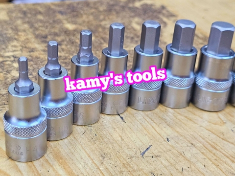 Đầu tuýp khẩu lú đầu lục giác 1/2 inch Licota 4mm 5mm 6mm 8mm 10mm 12mm 14mm 17mm