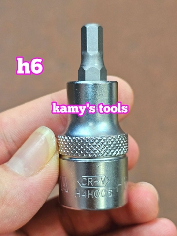 Đầu tuýp khẩu lú đầu lục giác 1/2 inch Licota 4mm 5mm 6mm 8mm 10mm 12mm 14mm 17mm