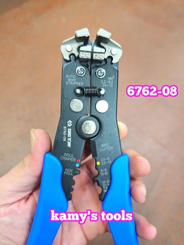 Kìm tuốt dây điện tự dộng đa năng kingtony model 6762-08, kềm tuốt dây