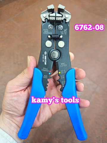Kìm tuốt dây điện tự dộng đa năng kingtony model 6762-08, kềm tuốt dây