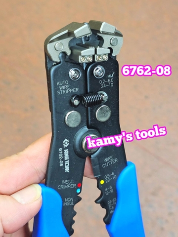 Kìm tuốt dây điện tự dộng đa năng kingtony model 6762-08, kềm tuốt dây