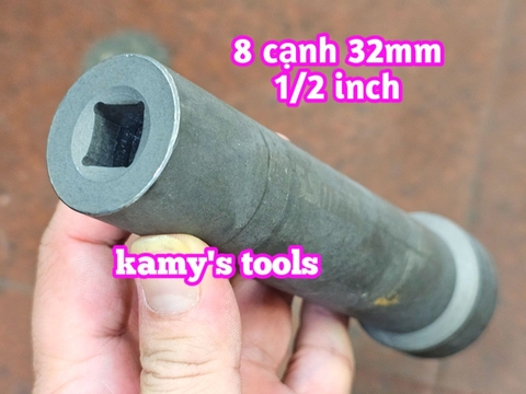 Tuýp Khẩu Mở Bắn Cổ Chén Phốt 8 Giác 32mm Dài 157mm Hotssman