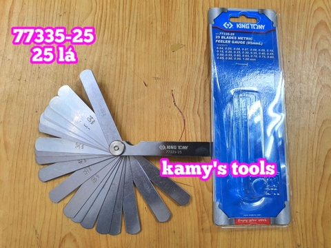 Thước căn lá chỉnh cò đo khe hở Kingtony 25 lá model 77335-25