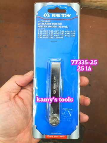 Thước căn lá chỉnh cò đo khe hở Kingtony 25 lá model 77335-25