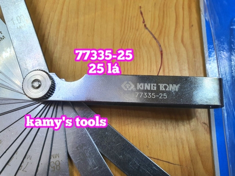 Thước căn lá chỉnh cò đo khe hở Kingtony 25 lá model 77335-25