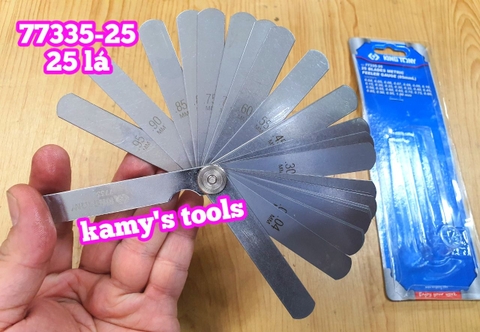 Thước căn lá chỉnh cò đo khe hở Kingtony 25 lá model 77335-25