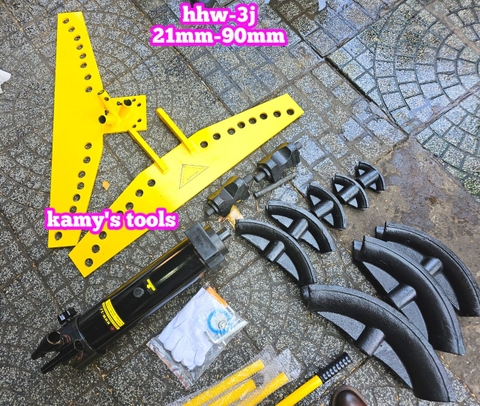 Máy uốn ống thủy lực 20 tấn HHW-3J uốn từ 21mm-90mm