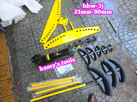Máy uốn ống thủy lực 20 tấn HHW-3J uốn từ 21mm-90mm
