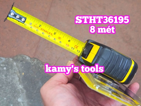 Thước Cuộn 8m Stanley Bản 25mm Tylon Stht36195 (Thước Dây 8m, Thước Kéo 8m)