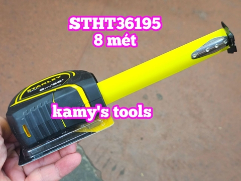 Thước Cuộn 8m Stanley Bản 25mm Tylon Stht36195 (Thước Dây 8m, Thước Kéo 8m)