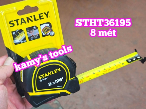 Thước Cuộn 8m Stanley Bản 25mm Tylon Stht36195 (Thước Dây 8m, Thước Kéo 8m)