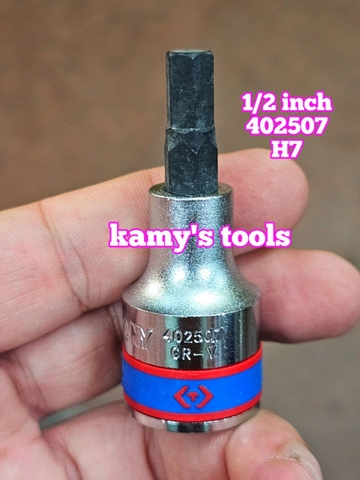 Đầu tuýp khẩu lục giác lú đầu 1/2 inch Kingtony H3 H4 H5 H6 H7 H8 H10 H12 H14 H17 H19 402503 402504 402505 402506 402507 402508 402510 402512 402514 402517 402519