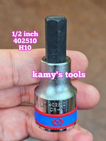 Đầu tuýp khẩu lục giác lú đầu 1/2 inch Kingtony H3 H4 H5 H6 H7 H8 H10 H12 H14 H17 H19 402503 402504 402505 402506 402507 402508 402510 402512 402514 402517 402519