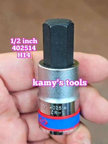 Đầu tuýp khẩu lục giác lú đầu 1/2 inch Kingtony H3 H4 H5 H6 H7 H8 H10 H12 H14 H17 H19 402503 402504 402505 402506 402507 402508 402510 402512 402514 402517 402519