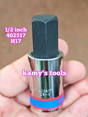 Đầu tuýp khẩu lục giác lú đầu 1/2 inch Kingtony H3 H4 H5 H6 H7 H8 H10 H12 H14 H17 H19 402503 402504 402505 402506 402507 402508 402510 402512 402514 402517 402519