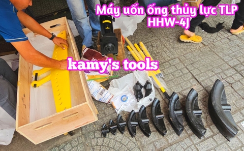 Máy uốn ống thủy lực 20 tấn HHW-4J uốn từ 21mm-114mm