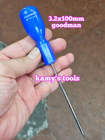 Tua Vít Goodman Bake Dẹp 3.2mm Taiwan (Tu Vít 3.2mm, Tua Vít 3.2mm, Tô Vít 3.2mm) lẻ từng cây