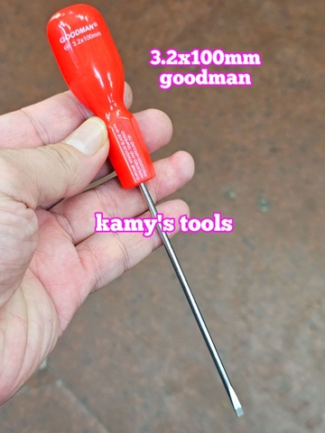 Tua Vít Goodman Bake Dẹp 3.2mm Taiwan (Tu Vít 3.2mm, Tua Vít 3.2mm, Tô Vít 3.2mm) lẻ từng cây