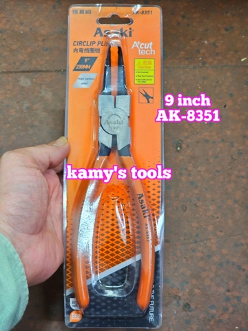 Kìm Mở Phe Asaki 9 inch 225mm Cong Thẳng Bóp Vào Bung Ra AK-8330 AK-8344 AK-8337 AK-8351