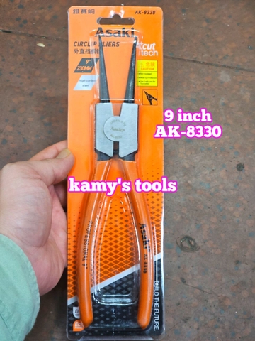 Kìm Mở Phe Asaki 9 inch 225mm Cong Thẳng Bóp Vào Bung Ra AK-8330 AK-8344 AK-8337 AK-8351