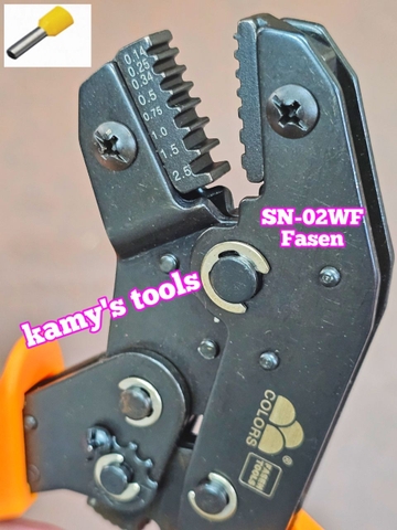 Kìm bấm cos Fasen SN-02WF 0.14-2.5mm2 , Kềm bấm cos