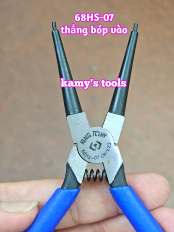 Kìm phe Kingtony 7 inch thẳng ra 68SS-07 và thẳng vô 68HS-07