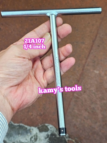 Cần tuýp chữ T Kingtony lỗ 1/4 inch model 21A107 dài 175mm