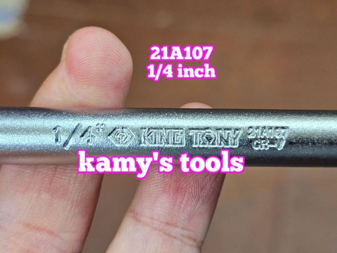 Cần tuýp chữ T Kingtony lỗ 1/4 inch model 21A107 dài 175mm