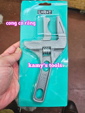 Mỏ lết miệng rộng 6-68mm, cờ lê vặn dây cấp nước bằng hợp kim nhôm dài 200mm