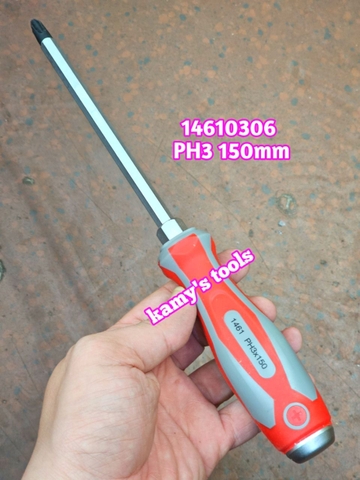 Tua vít đóng bake dẹp Kingtony 8mm dài 150mm model 14610306 và 14620806 bán lẻ từng cái