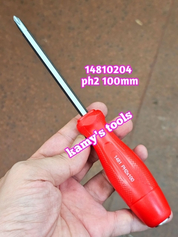 Tua vít đóng bake dẹp kingtony 6mm PH2 dài 100mm model 14810204 và 14826504 bán lẻ từng cái