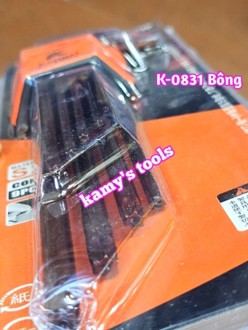 Bộ lục giác bi dài, bông hoa thị thép nâu S2 cao cấp 9 cây Kapusi model K-0830 và K-0831