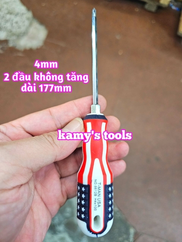 Tua vít 2 đầu bake dẹp 3mm 4mm tăng đơ và không tăng đơ dài ngắn