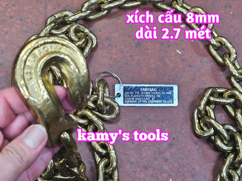 Dây Xích Cẩu Hàng 8mm Dài 2.7 Mét