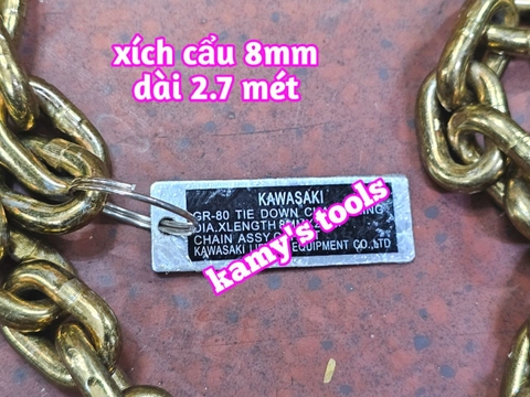 Dây Xích Cẩu Hàng 8mm Dài 2.7 Mét