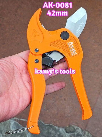Kéo Cắt Ống Nước Nhựa 42mm Asaki Ak-0081, Kìm Cắt Ống Nước Nhựa