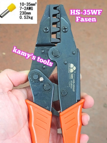 KÌM BẤM COS FASEN HS-35WF PIN TRÒN RỖNG 10-35MM2 (KIỀM BẤM COS, KỀM BẤM COS)