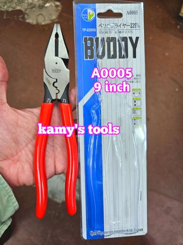 Kìm điện có bấm cos 9 inch 225mm Buddy A0005