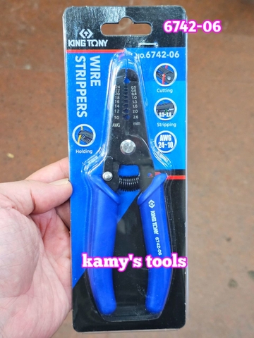 Kìm tuốt dây điện kingtony 0.5-5.5mm2 model 6741-06