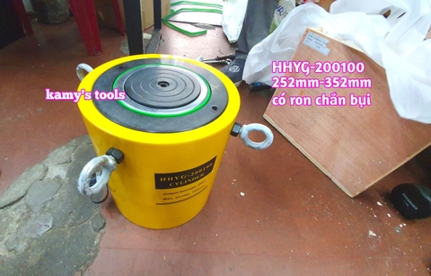 Kích thủy lực 200 tấn TLP hành trình 100mm HHYG-200100 252mm-352mm
