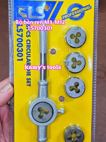 Bộ Ta Rô Và Bộ Bàn Ren Tạo Ren Trong Ngoài M3-M12 (Bộ Ta Rô, Bộ Bàn Ren)