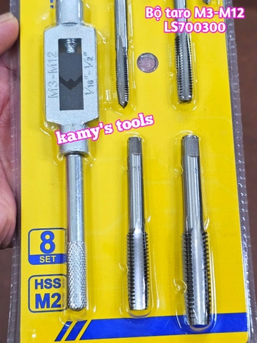 Bộ Ta Rô Và Bộ Bàn Ren Tạo Ren Trong Ngoài M3-M12 (Bộ Ta Rô, Bộ Bàn Ren)
