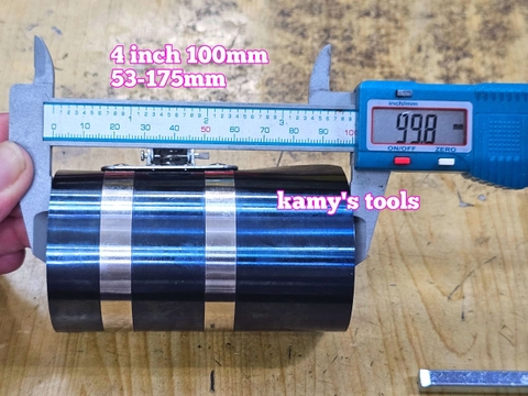 Cảo Vô Bạc Ép Xéc Măng Piston Wetools 4 inch 100mm 60-175mm, cổ dê vô bạc