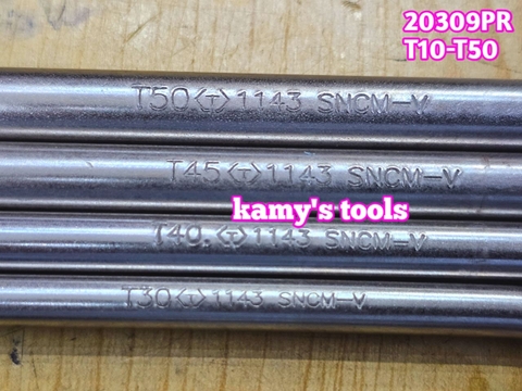 Bộ lục giác sao ngắn Kingtony 9 cây model 20309PR T10-T50