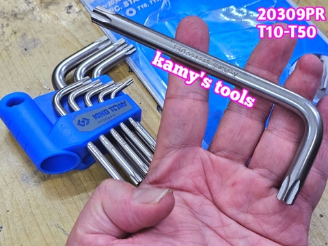 Bộ lục giác sao ngắn Kingtony 9 cây model 20309PR T10-T50