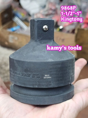 1-1/2 inch ra 1 inch Đầu chuyển đầu biến đen Kingtony 9868P 38mm ra 25mm